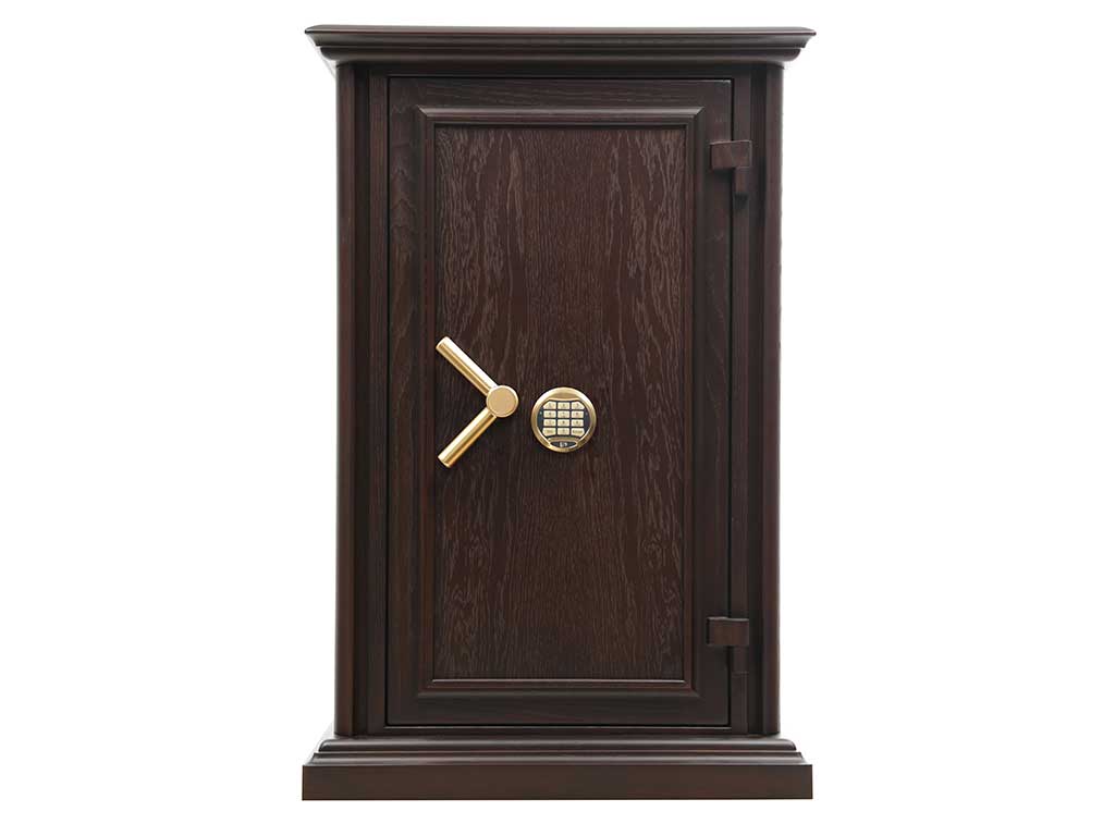 Огневзломостойкий сейф в дереве VALBERG Гарант Евро 95 Т EL Д (дуб)